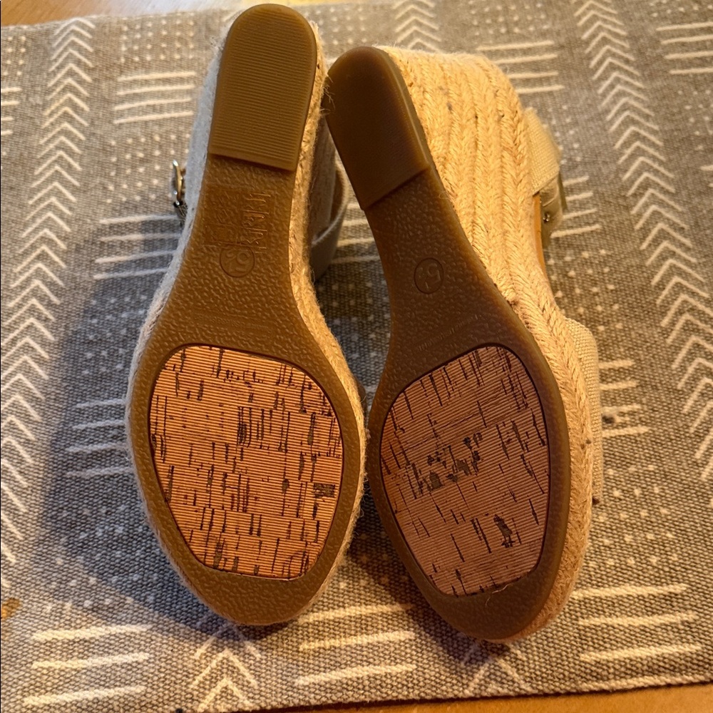 J. Crew Tan Women's Wedges Size 5 1/2 - Picture 5 of 5